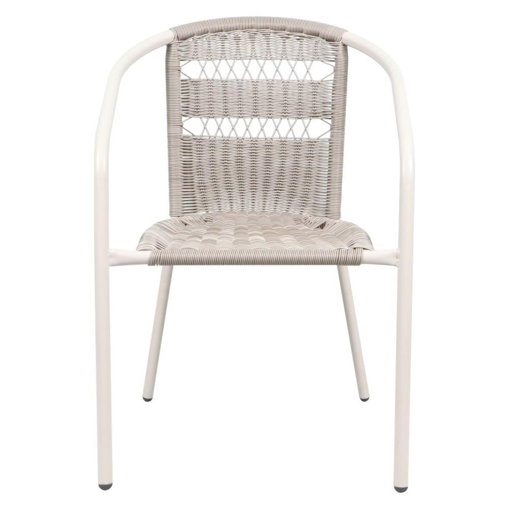 เก้าอี้หวายเทียม SPRING WICKER X สีเทาอ่อน_0