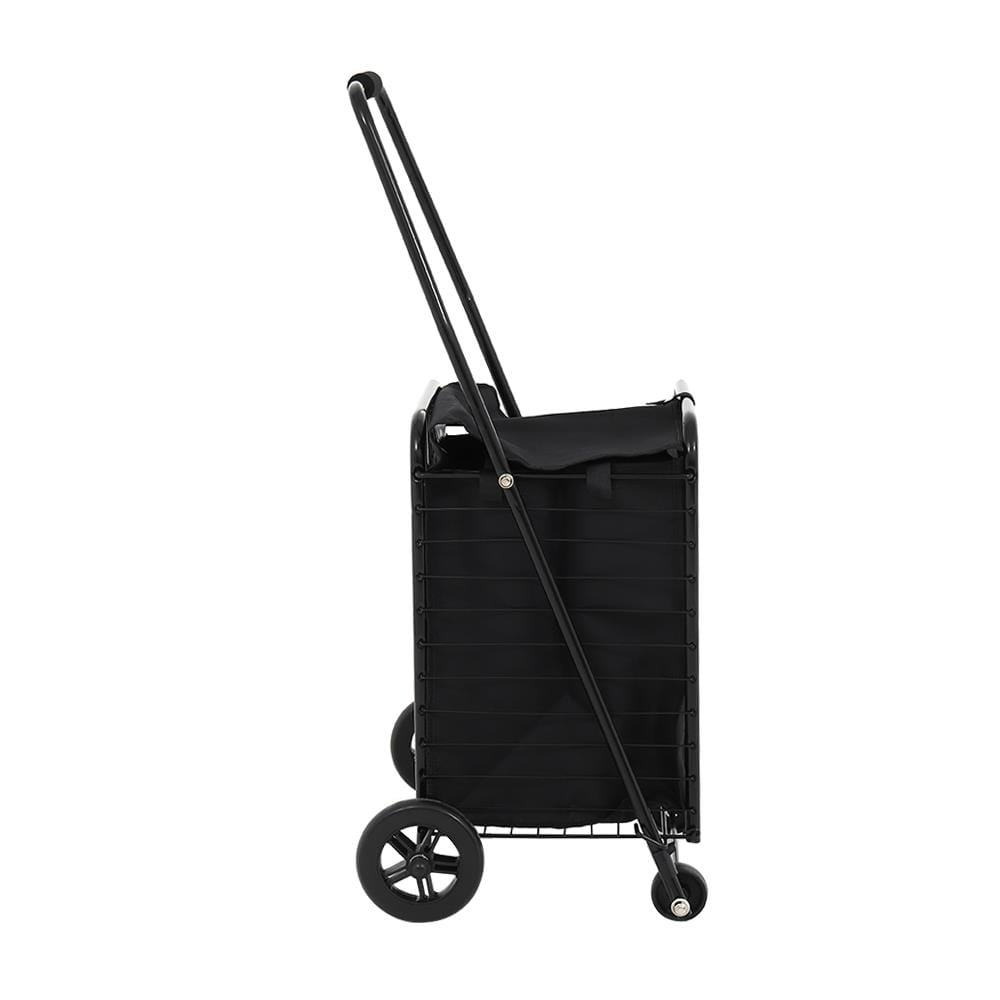 รถเข็นช้อปปิ้งพร้อมกระเป๋า MATALL CMAT004 30 กก. สีดำ