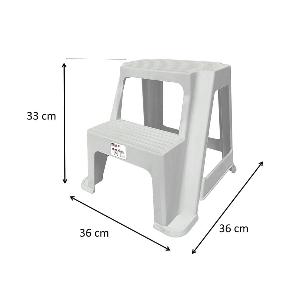บันได MINI 2 STEP MATALL สีขาว