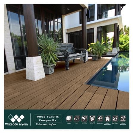 ไม้พื้นภายนอก WATSADUNIYOM TIMELESS 13.5X240X2.5 ซม. สีน้ำตาล_3
