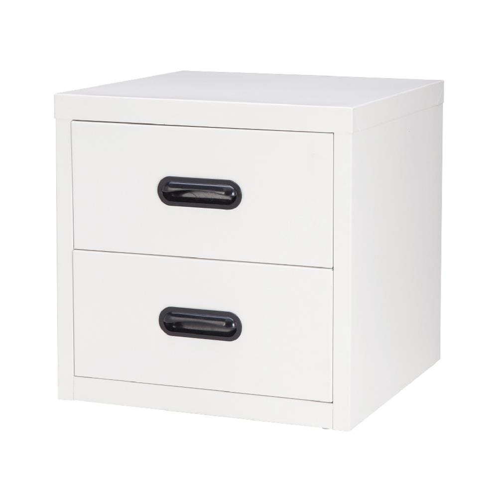 ตู้ลิ้นชักเหล็ก 2 ลิ้นชัก KIOSK UNI-4 สีขาว