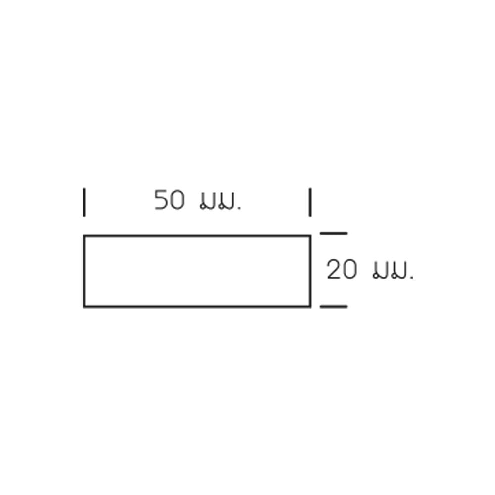 ไม้ระแนง WATSADUNIYOM แบบตัน 5X300X2 ซม. สีน้ำตาล
