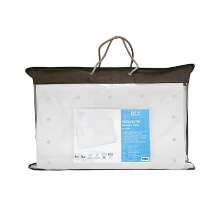 หมอนสุขภาพ เมมโมรี่โฟม HOME LIVING STYLE DENIS 58x38x12 ซม. สีขาว_1