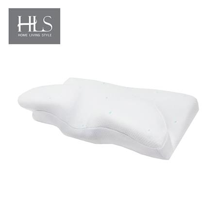 หมอนสุขภาพ เมมโมรี่โฟม HOME LIVING STYLE ALVIN 61x36x12 ซม. สีขาว_0
