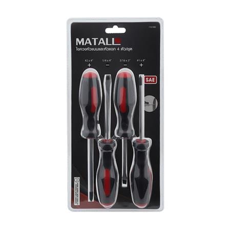 ไขควงหัวแบนและหัวแฉก MATALL DT1011 4 ชิ้น/ชุด_2