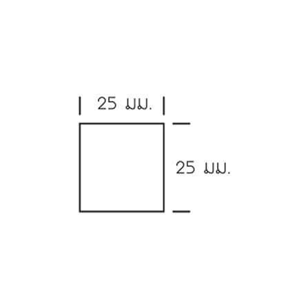 ไม้ระแนง WATSADUNIYOM แบบตัน 2.5X300X2.5 ซม. สีน้ำตาล_3