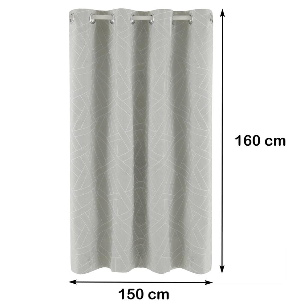 ผ้าม่าน EYELET HOME LIVING STYLE HAZA UV 150X160 ซม. สีเทา