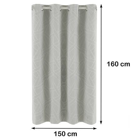 ผ้าม่าน EYELET HOME LIVING STYLE HAZA UV 150X160 ซม. สีเทา_8