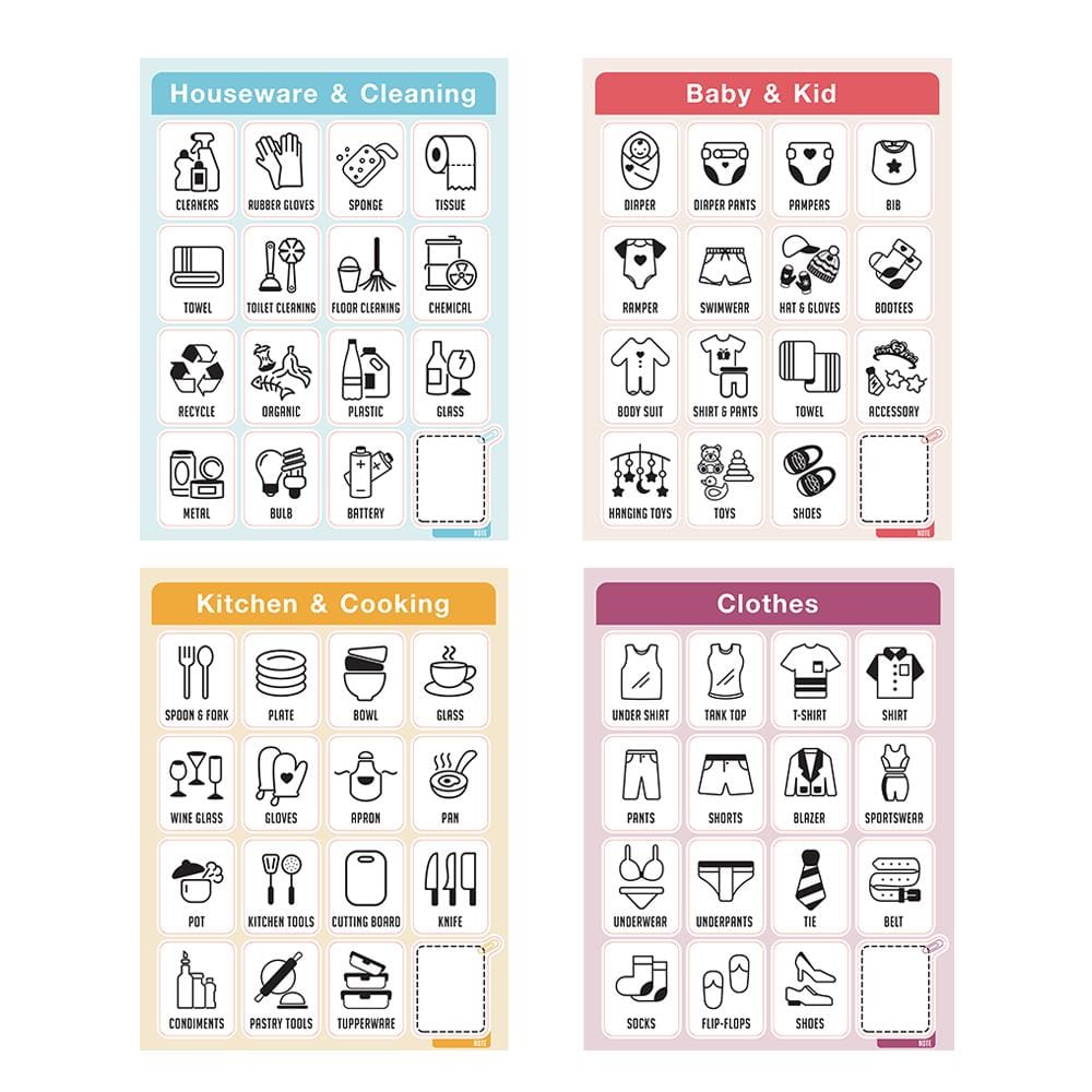 สติ๊กเกอร์จัดเก็บภายในบ้าน STACKO 26x34 ซม.