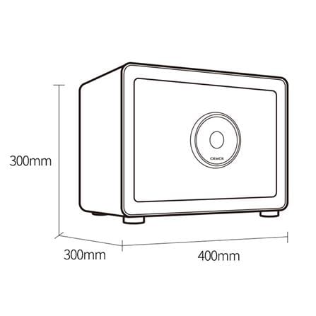 ตู้นิรภัยอัจฉริยะ CRMCR BGX-X1-30Z สีขาว_3
