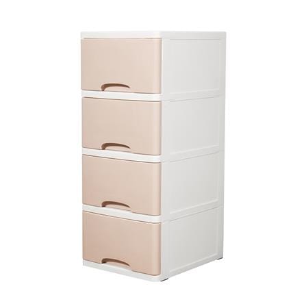 ตู้ลิ้นชัก 4 ชั้น STACKO KS-514P 36x43.5x87 ซม. สีชมพู