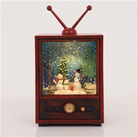 ของตกแต่งดนตรี TV HOME LIVING STYLE SNOWMAN สีน้ำตาล_6