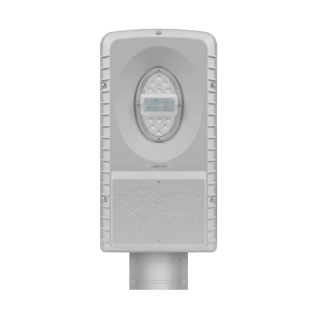 ไฟถนน SOLAR LED LAMPTAN NIGHT WATCH 55 วัตต์ DAYLIGHT สีเทา