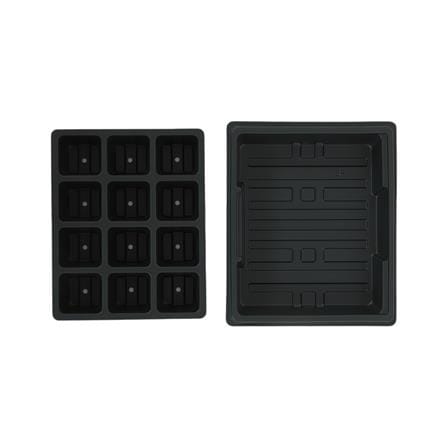 ถาดเพาะชำพร้อมฝาปิด SPRING 20x24 ซม. 12 หลุม สีดำ_3