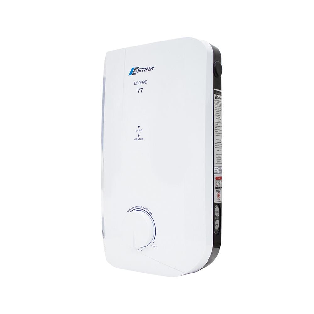 เครื่องทำน้ำอุ่น ASTINA EC-999E (V7) 3500 วัตต์ สีขาว