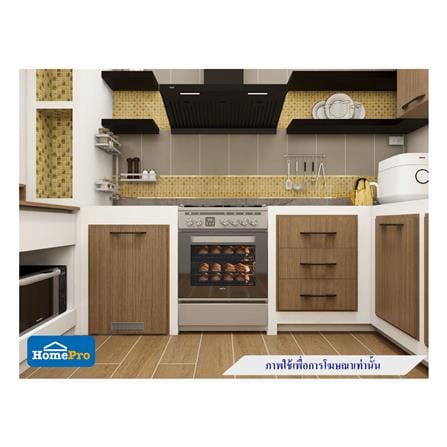 ตู้ลิ้นชัก 3 ชั้น PARAZZO ENZO มือจับดำ 50x60 ซม. สีช็อกโกแลต_2