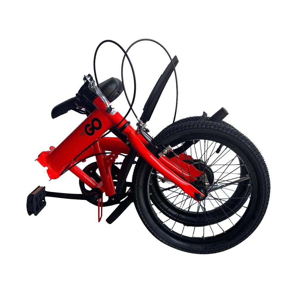 จักรยานพับ 16 นิ้ว JOY BICYCLE GO สีแดง