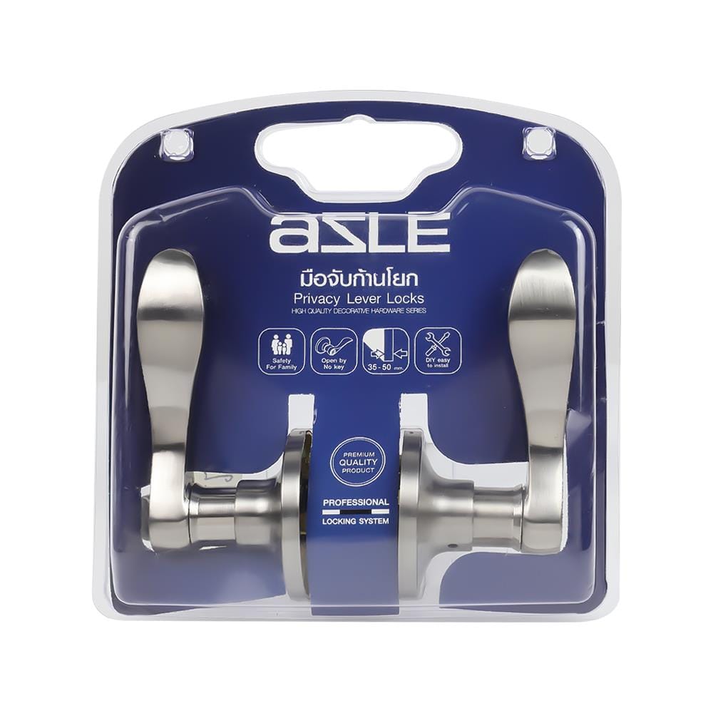 มือจับก้านโยก ห้องน้ำ AZLE 409-1 สีสเตนเลส