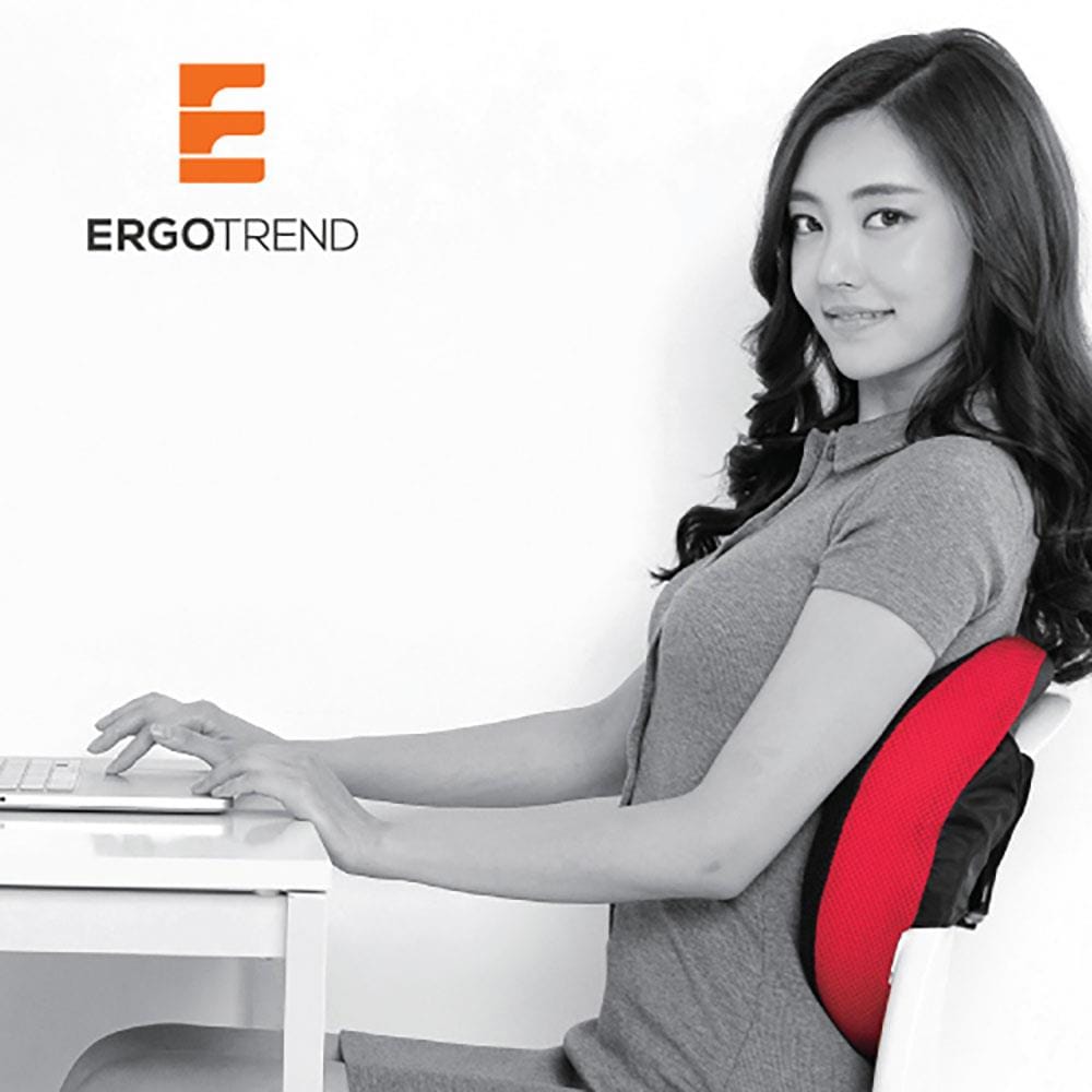 เบาะรองหลังเพื่อสุขภาพ ERGOTREND MIYO BACKREST 16X13 นิ้ว สีดำ