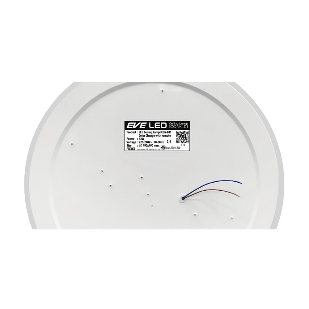 ไฟเพดาน LED EVE 592056 19 นิ้ว 42 วัตต์ DAYLIGHT/COOL WHITE/WARM WHITE สีขาว