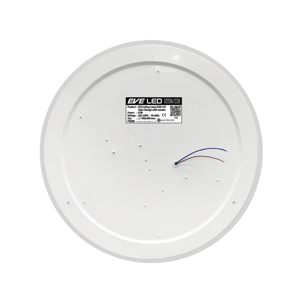 ไฟเพดาน LED EVE 592056 19 นิ้ว 42 วัตต์ DAYLIGHT/COOL WHITE/WARM WHITE สีขาว