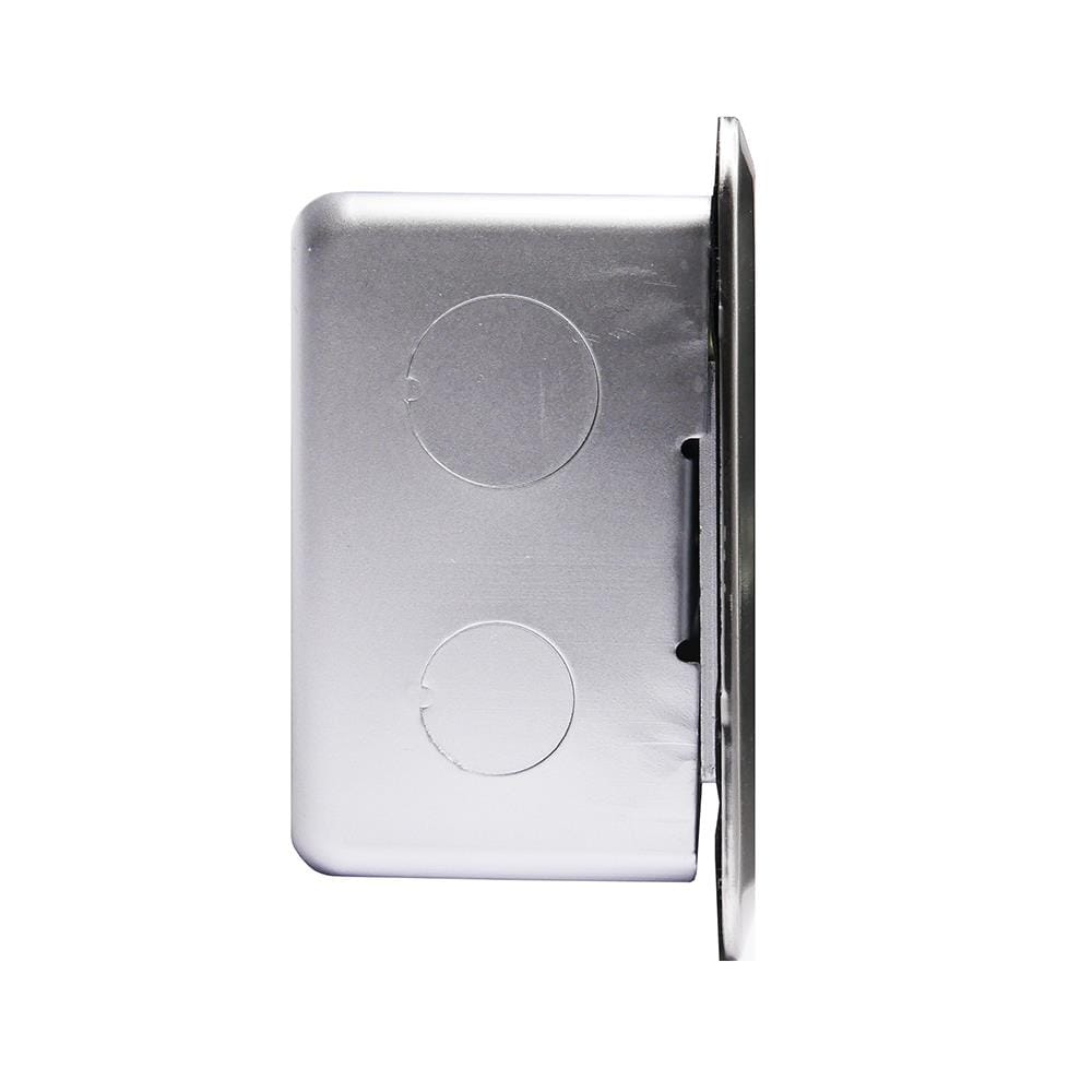 ชุดเต้ารับฝังพื้นสเตนเลส HACO HSI-15SW/PE2 สีเงิน