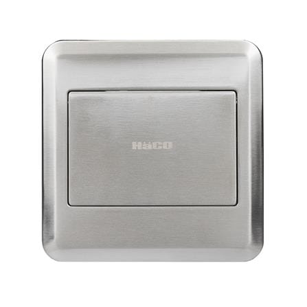 ชุดเต้ารับฝังพื้นสเตนเลส HACO HSI-15SW/PE2 สีเงิน_2