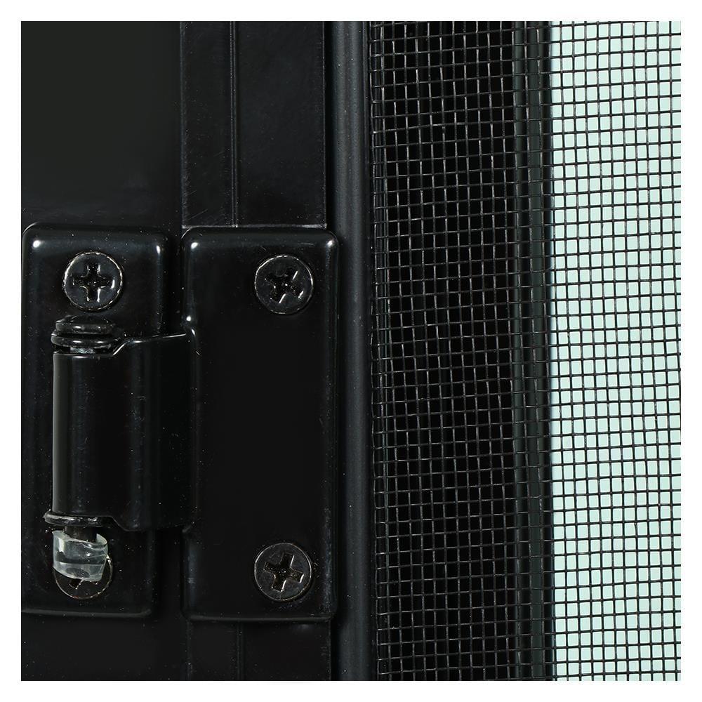 หน้าต่างบานเปิดกระทุ้ง อะลูมิเนียม มุ้ง WINDOW ASIA F10 80X50 ซม. สีดำ