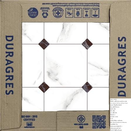 กระเบื้องพื้น 12x12 นิ้ว DURAGRES เบเนตติ ขาว A 1M2_4
