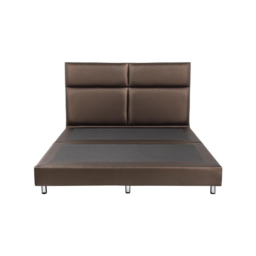 ฐานรองหัวเตียง 6 ฟุต HOME LIVING STYLE SQUARE สีน้ำตาลเข้ม