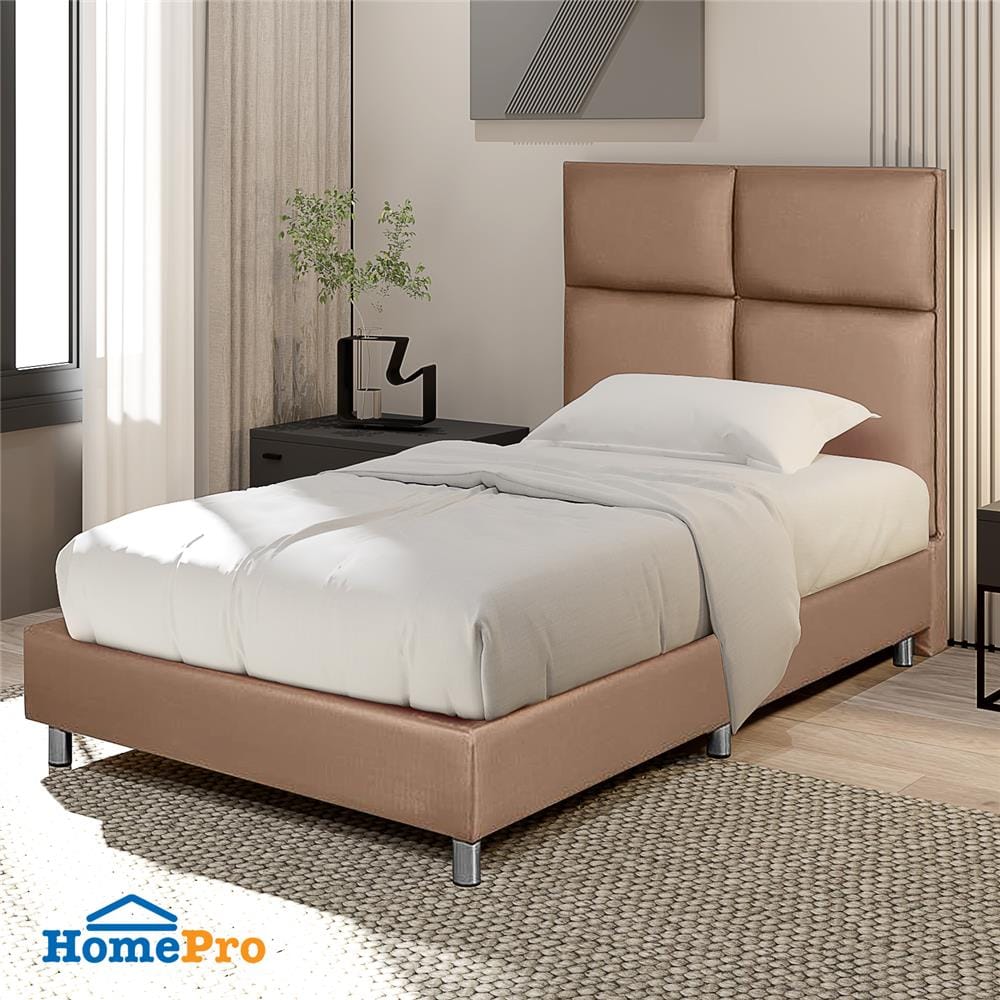 ฐานรองหัวเตียง 3.5 ฟุต HOME LIVING STYLE SQUARE สีน้ำตาลอ่อน