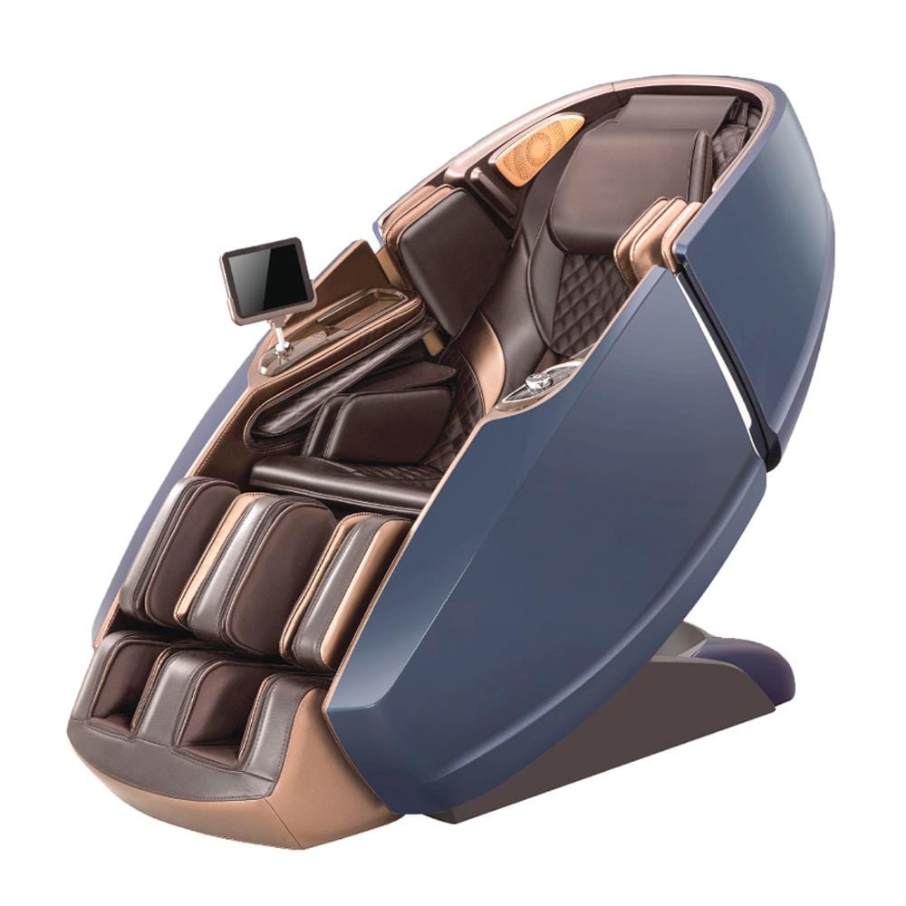 เก้าอี้นวดไฟฟ้า AMAXS ROBO 8989 สีน้ำเงิน/น้ำตาล
