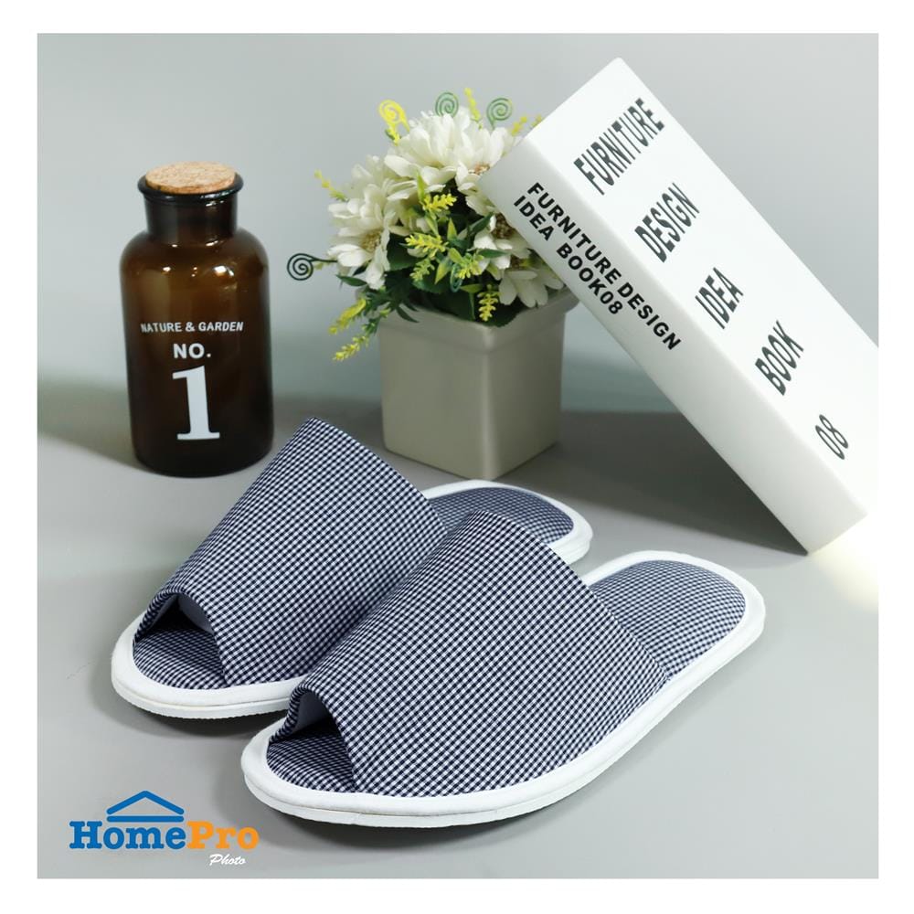 รองเท้าสลิปเปอร์ HOME LIVING STYLE GRID สี NAVY