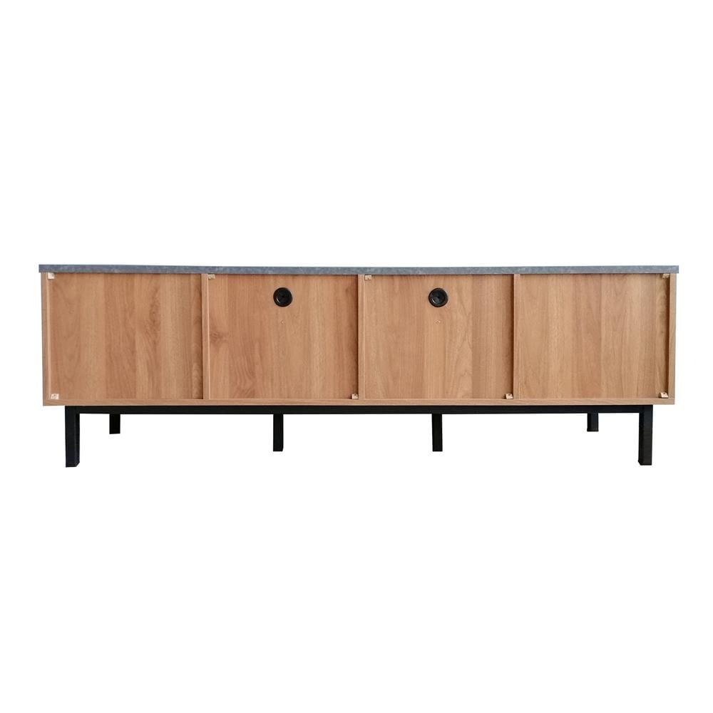 ตู้วางทีวี TV1653 HW-NMB 160 ซม. สีฮันนี่วอลนัท/นอร์ดิกมาร์เบิ้ล