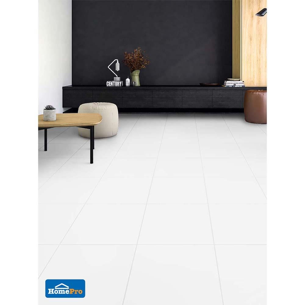 กระเบื้องพื้น 16x16 นิ้ว DURAGRES พิสตัน ขาว A 0.96M2