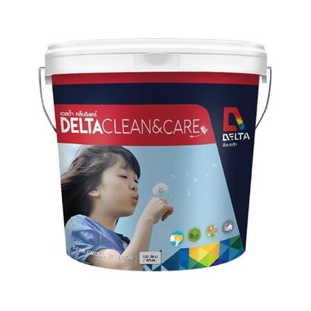 สีน้ำทาภายใน DELTA CLEAN&CARE BASE C กึ่งเงา 2.5 แกลลอน_0