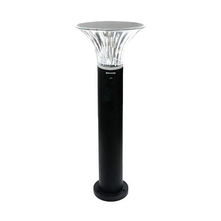 ไฟทางเดิน SOLAR RACER BOLLARD 3 วัตต์ DAYLIGHT สีดำ_0