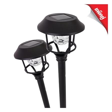 ไฟทางเดิน SOLAR HI-TEK HFSG03003B 0.36 วัตต์ DAYLIGHT สีดำ_0