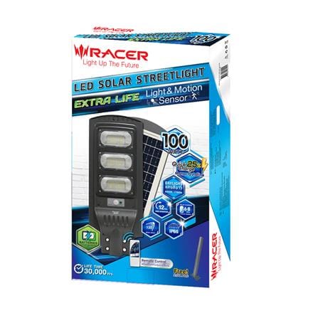 ไฟถนน SOLAR RACER EXTRA LIFE 100 วัตต์ DAYLIGHT สีเทา_3