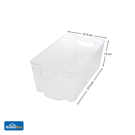 กล่องจัดเก็บในตู้เย็นซ้อนได้37.5x21.5x15cm.KECH_4