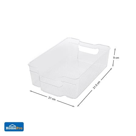 กล่องจัดเก็บในตู้เย็นซ้อนได้ 31.5x21x9cm.KECH_4