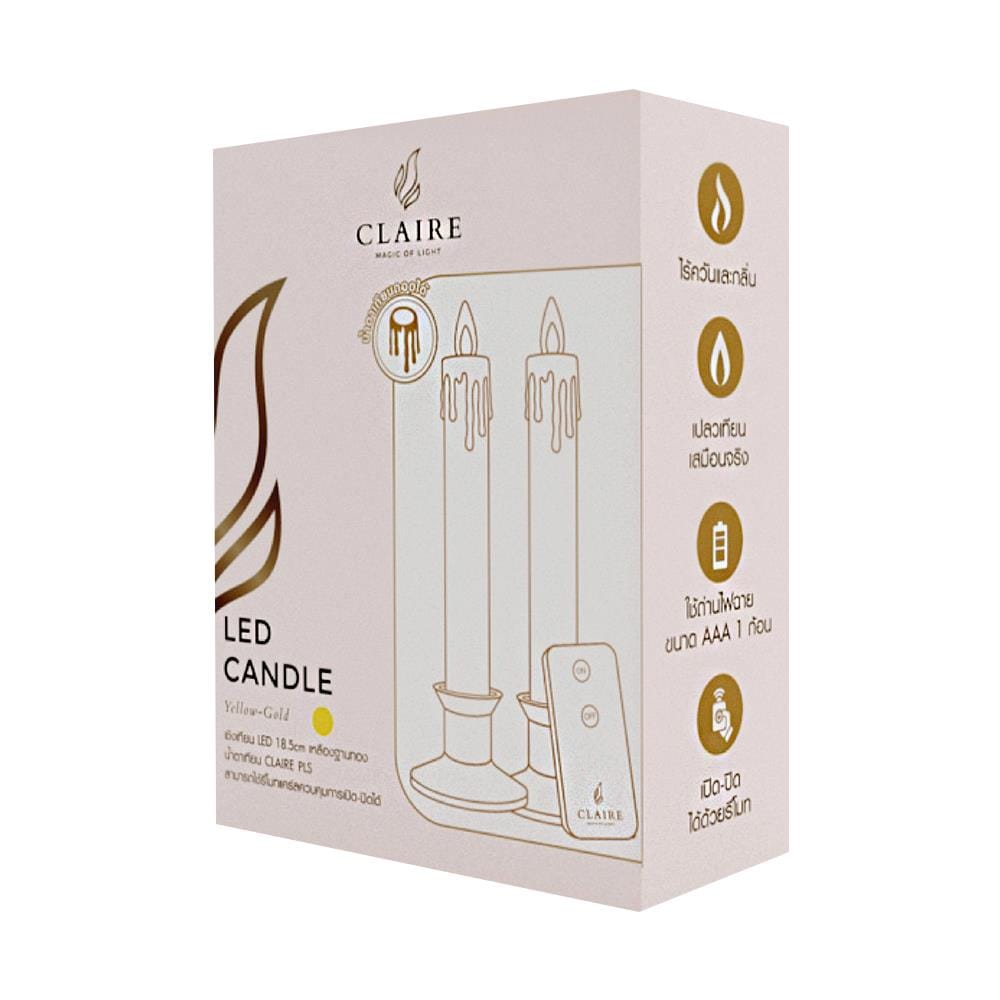 เชิงเทียน LED CLAIRE 0.06 วัตต์ WARMWHITE 18.5 ซม.