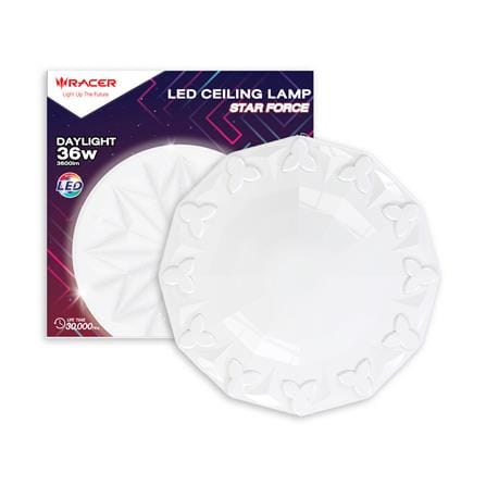 ไฟเพดาน LED RACER STAR FORCE S4 15 นิ้ว 36 วัตต์ DAYLIGHT สีขาว_2