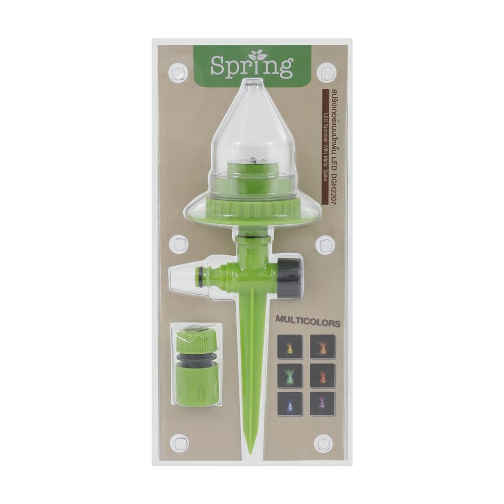 สปริงเกอร์ปักพื้น เกลียวใน มีไฟ LED SPRING DGH2207 1/2 นิ้ว x 5/8 นิ้ว