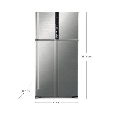 2-DOOR  REFRIGERATOR HITACHI R-V700PA 24.7CU.FT SILVER INVERTER_3