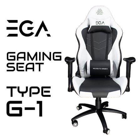 เก้าอี้เกมมิ่ง EGA TYPE G-1 สีดำ/ขาว_2
