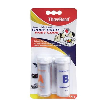 กาวอีพ็อกซี่พุตตี้ THREE BOND 50 กรัมx2 (PART A+B)...