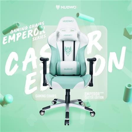 เก้าอี้เกมมิ่ง NUBWO NBCH-007 สีขาว/เขียวมิ้นท์_3