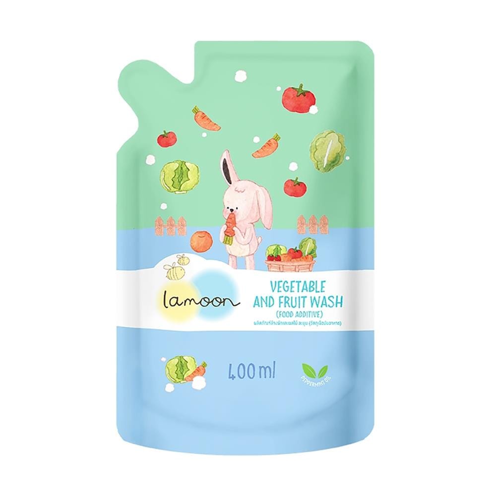 น้ำยาล้างผักและผลไม้ LAMOON 400ml
