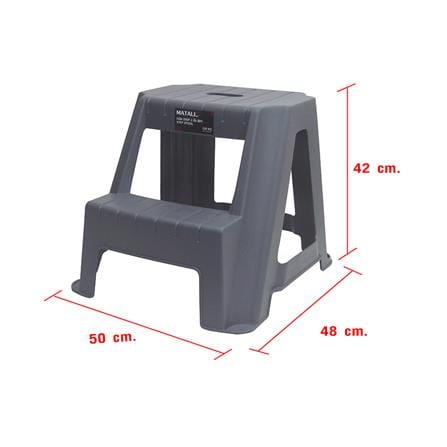 บันได STEP MATALL PN9140 2 ขั้น สีเทา_4